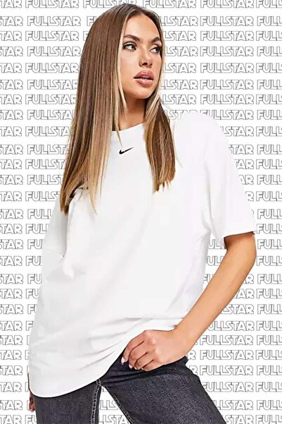 Nike Υπερμεγέθη T-Shirt Unisex Κέντημα Swooslu Λευκό T-Shirt