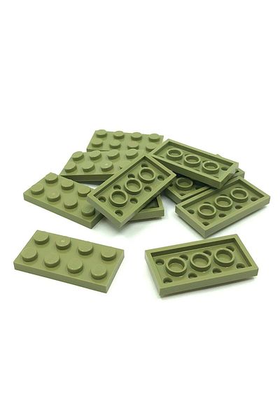 LEGO Original Moc Custom Accessory Creator Plate 2 X 4 Flat Brick Army Green 4 Pieces Will Be Sent