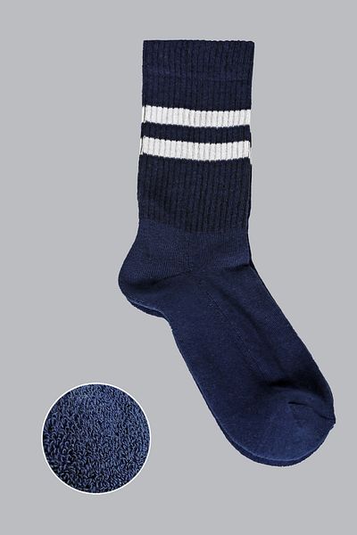 Mono Socks Κάλτσες τένις με ριγέ πετσέτα 3 τεμαχίων