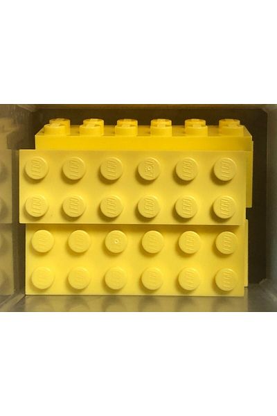 LEGO Original Moc Custom Accessory Creator Plate 2 X 6 Flat Brick Light Yellow 4 Pieces Will Be Sent