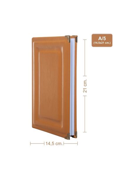 BİDEFTER 1. Sınıf Gerçek Deri Ciltleme, %100 El Yapımı, El Dikişi (iplik Diki...