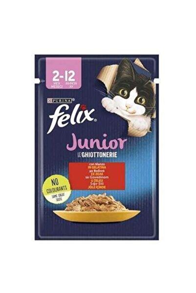 FELIX Junior Sığır Etli Yavru Yaş Kedi Maması 85 Gr