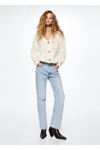 MANGO Woman Buttoned Oversize Cardigan