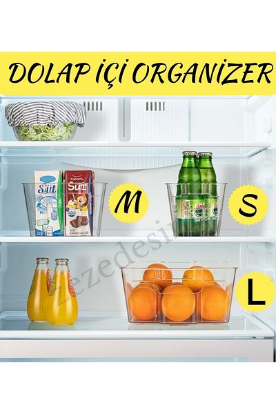 zezedesing Refrigerator & Cabinet Organizer Multi-Purpose Organizer (medium Size 15.5cm X 32cm X 10cm)