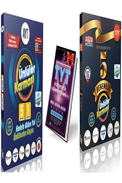 Ünlüler Karması Ayt 5+1 Deneme Ve Tyt 5 Deneme Akça Tyt 12 Matematik Denemele...