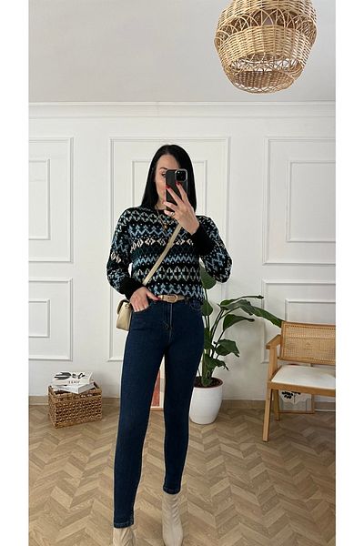 eGs Pantaloni de blugi Sugar cu talie înaltă, slim, slăbănog, picior slăbit