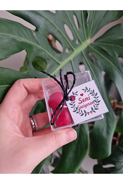 Verda Desing Sevgililer Günü Hediyesi Notlu Kutulu Kırmızı Küçük Bubble El Ya...