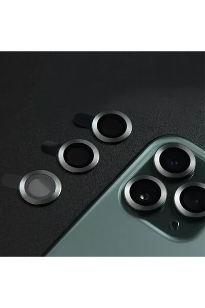 BİNANO Metal Ring iPhone 14 Pro/14 Pro Max Navy Blue Camera Protector