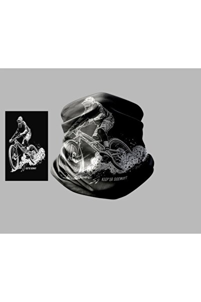 Buffalo Bicycle Designed Biker Buff Mask Outdoor Neck Collar Unisex Bandana