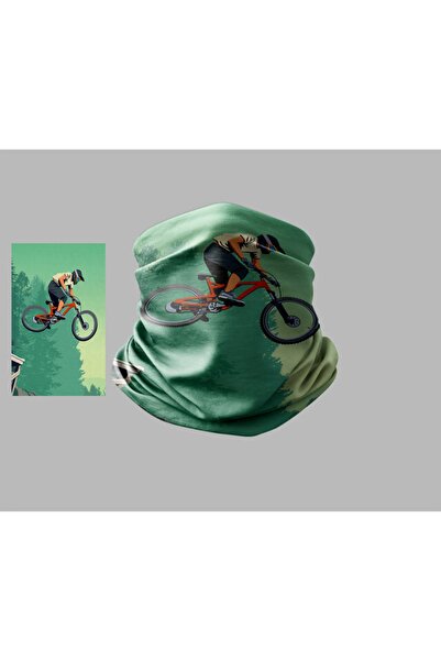 Buffalo Bicycle Designed Biker Buff Mask Outdoor Neck Collar Unisex Bandana