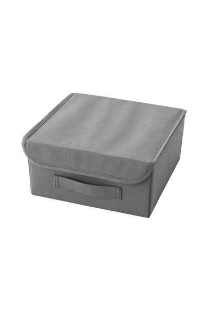 REKHOME Gray Covered Cabinet Drawer Inside Jewelry Makeup Laundry Folding Storage Box Organizer