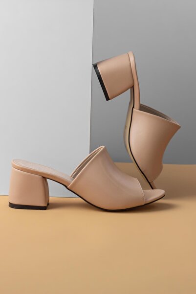 MY DERİ Рухливі кольорові жіночі капці на підборах