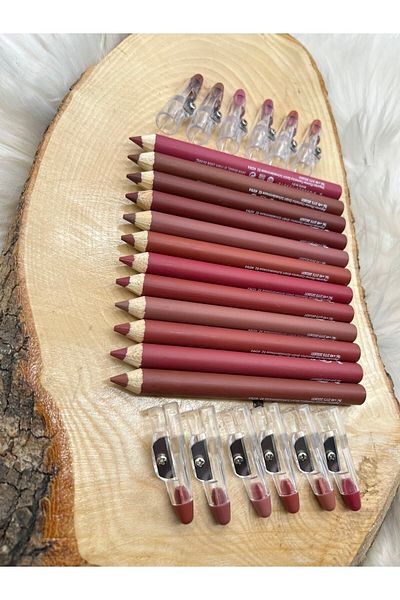 Mardinal Matte Colored Lip Liner - Jumbo Thick, Lipstick Waterproof Set of 12