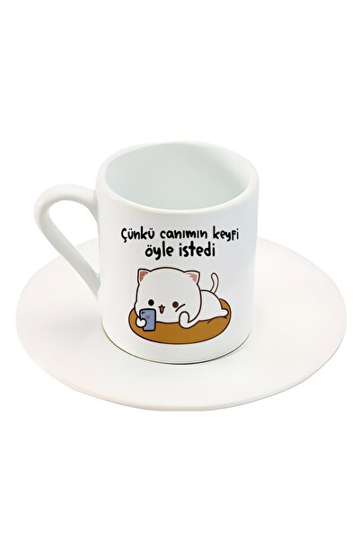 GünayStore كوب قهوة تركي موتشي كات شعار مطبوع
