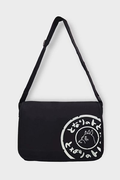 Gofeel Totoro Bag Black Color Internal Volume Large Messenger Bag