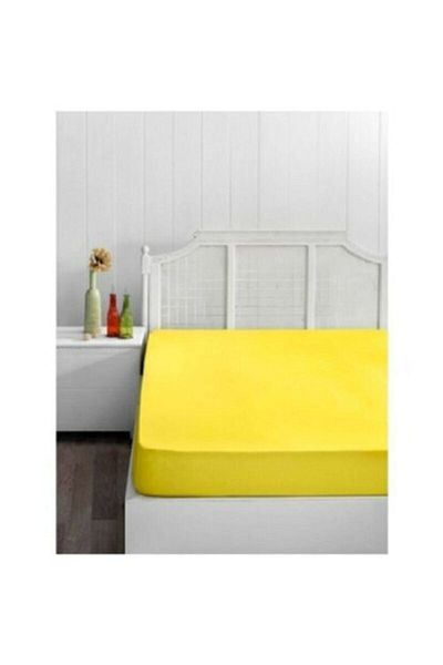 Mert Single Ranfors Fabric Elastic Sheet Yellow