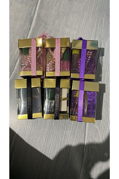 Classy 10 Special Boxed Mini Quran Prayer Beads and Essence Set