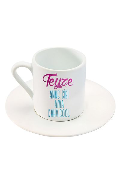 GünayStore Auntie is like a mother but cooler. Set of 2 Turkish Coffee Cups