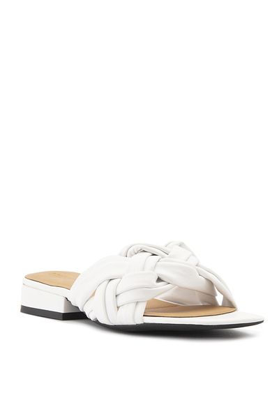 Sole Sisters Flat Slippers White - Sesti