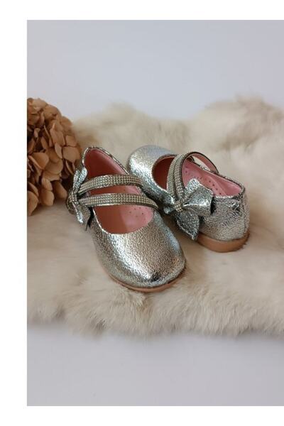 Hodore Μπαλέτο μπαλαρίνας Lenora Silver Girls