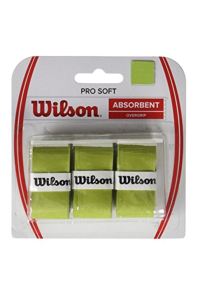 Wilson Overgrip Pro Soft 3lü Lime-yeşil Renk Raket Grip (wrz404