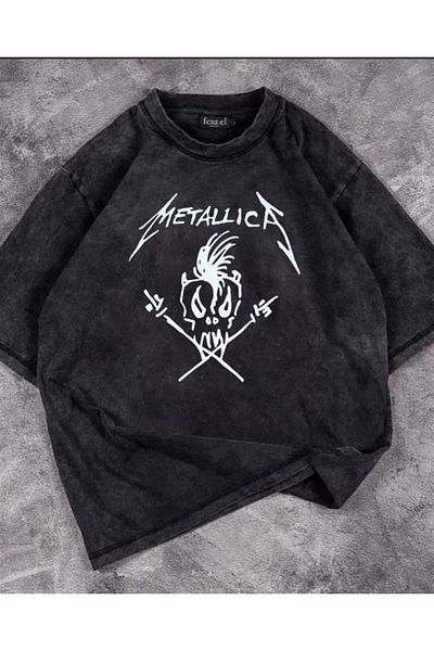Touz Vintage μπλουζάκι Unisex με σχέδιο Metallica Skull
