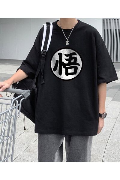 Touz Niiss Boutique Dragon Ball Z Black Unisex Oversize T-shirt