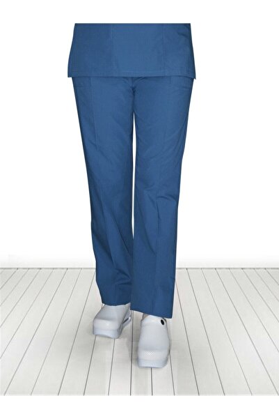 Nur Medikal Giyim Doktor Hastane Hemşire Forması Petrol Mavi Terikoton Tek Al...