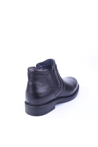 Smart 1041 Ανδρικές μπότες από γνήσιο δέρμα καθημερινά χωρίς κορδόνια