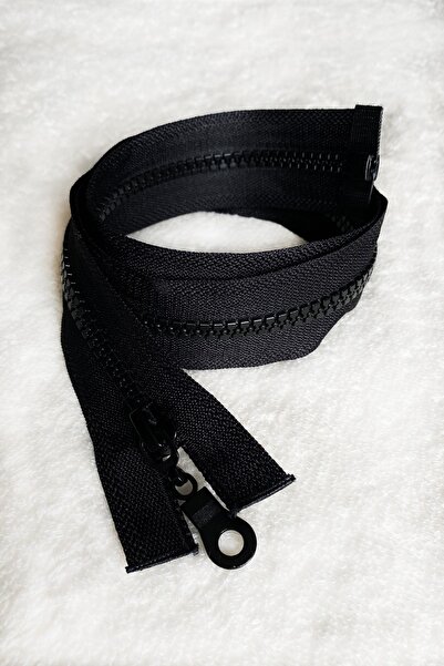 Ozpas Siyah Kemik Diş Mont Ve Çanta Fermuarı 75 Cm