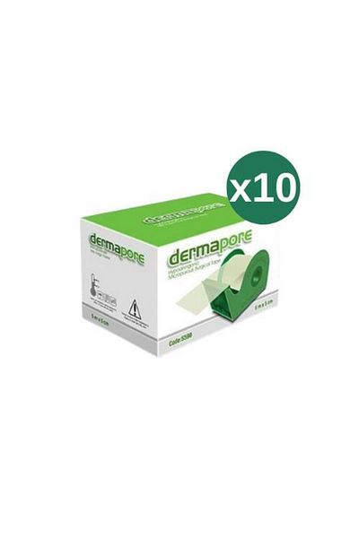 Dermapore بلاستر ورق 5 سم × 5 م 10 قطع