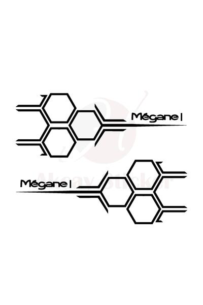 Akçay Sticker 40cm X 15cm Megane 1 Bal Peteği Sticker Oto Sticker Renault Meg...