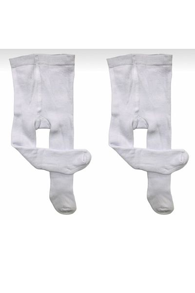 Ekinoks Unisex Παιδικό Πετσέτα Καλσόν 2 Τεμάχια Λευκό