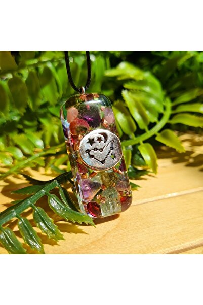 Singincraft Oğlak Burcu Orgonit Kolye (YILDIZ HARİTALI) (EL YAPIMI TASARIM ÜRÜNLER)