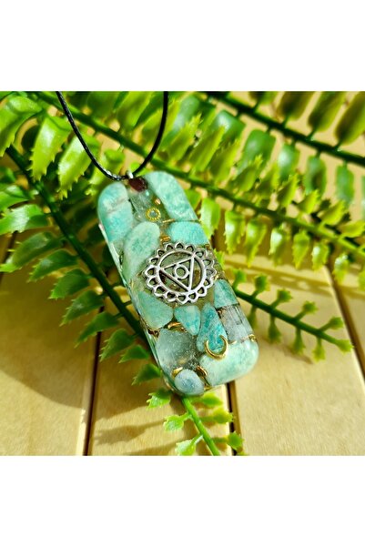 Singincraft Amazonite Throat Chakra (VISHUDDHA) Orgonite Necklace (HANDMADE DESIGN PRODUCTS)