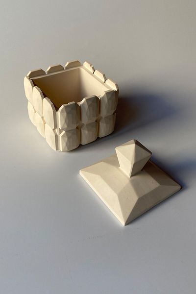 sin istanbul Covered Ring, Jewelry Box Beige