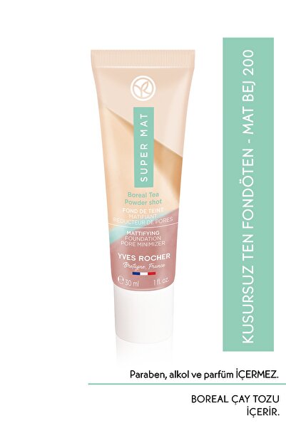 Yves Rocher Kusursuz Ten Mat Fondöten-30 Ml-mat Bej 200