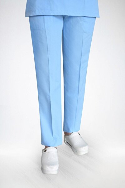 Nur Medikal Giyim Doktor Hemşire Forması Bebe Mavisi Terikoton Tek Alt Forma ...