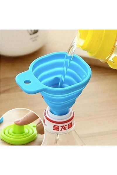 Tiesa Home Silicone Foldable Funnel that Does Not Take Up Space
