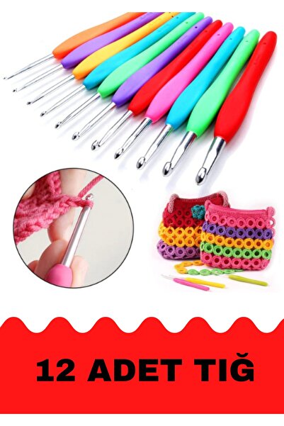 Artus Tedarik Tığ Seti Silikon Saplı 12 Parça