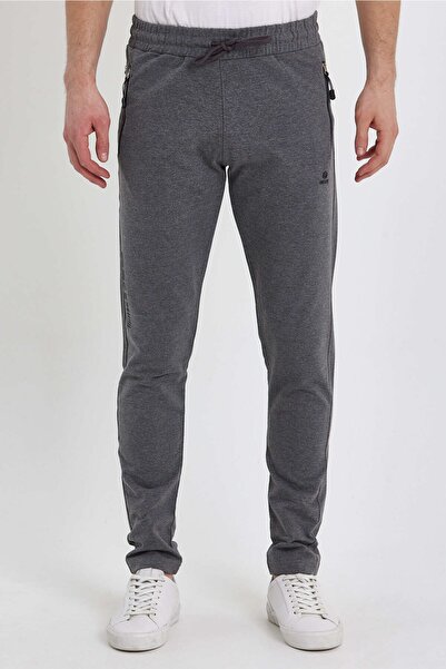 FEROBİ Dar Paça Slim Fit Dar Kesim Antrasit Penye Eşofman Altı