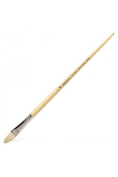 Winsor Newton Winsor & Newton Artists' Hog Long Handle Hard Bristle Cat Brush No:8