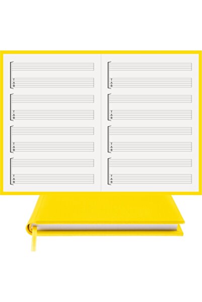 BİDEFTER مفكرة جيتار (مفتاح فارغ وصينية) مصنوعة يدويًا بنسبة 100%، قماش جلد أ...