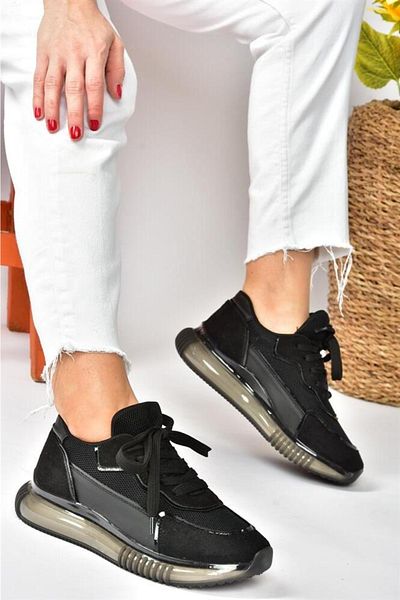 Fox Shoes Černé semišové tenisky Tsrm – sportovní obuv pro volný čas, nový model P973516802