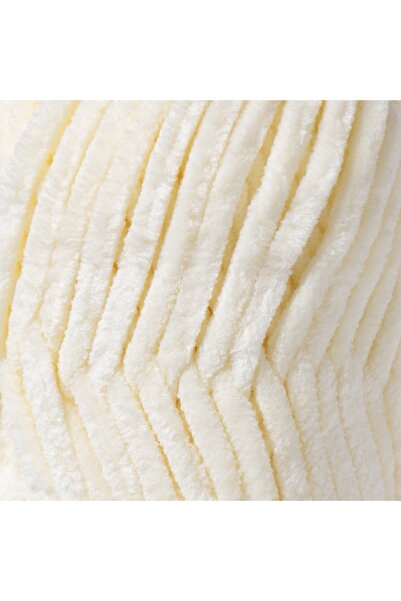 Kürkçü Han Kadife Ip Krem 100 G 95 M El Örgü Ipi Khkad18
