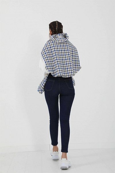 Ramrod Blugi skinny lycra Laylete albastru închis cu talie înaltă