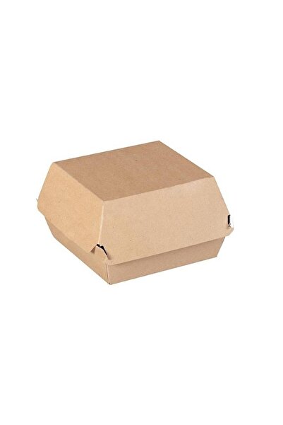 GİZPAK Hamburger Kutusu Natural 12x12x8cm 100 adet
