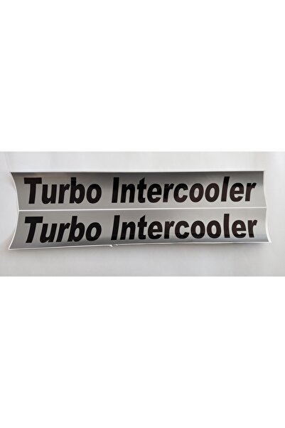 TÜMOSAN Klasik Turbo Intercooler Yan Yazı Tanıtım Etiket Büyük Sağ-sol Takım