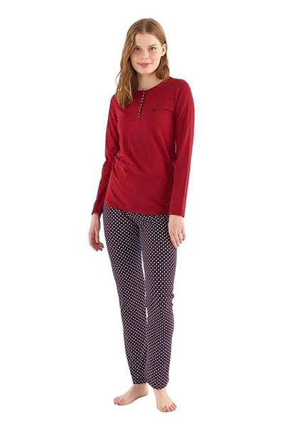 Mod Collection Patli Cotton Patterned Pajama Set