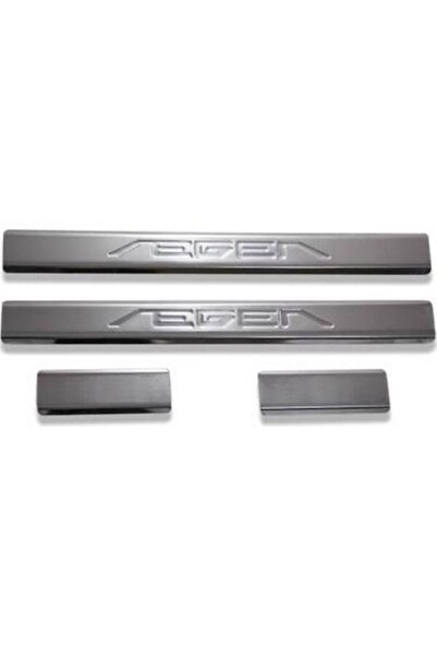 TIMEAKS Fiat Egea 2016-2017-2018-2019-2020-2021-2022 Krom Kapı Eşiği 4 Parça ...